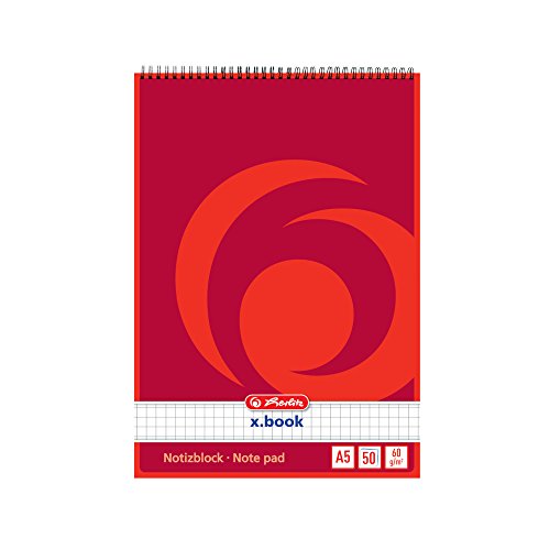 Herlitz 110536 Spiralnotizblock A5, 50 Blatt 10 Stück von Herlitz