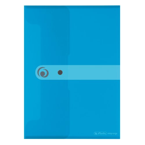 Herlitz 11206687 Dokumententasche 6er Pack PP A4 transparent blau von Herlitz