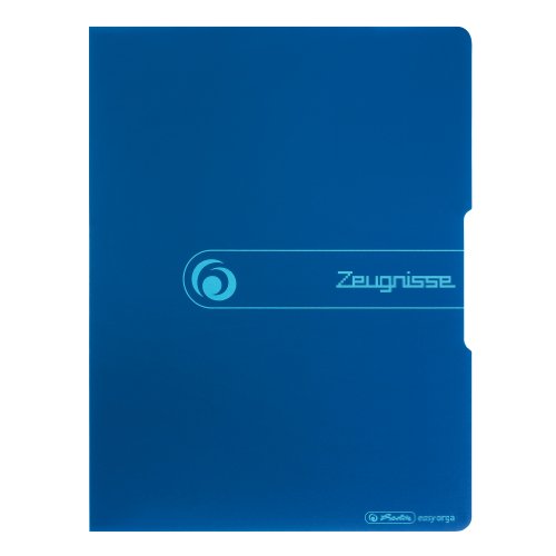 Herlitz 11208360 Sichtbuch PP A4/20 Zeugnisse blau von Herlitz