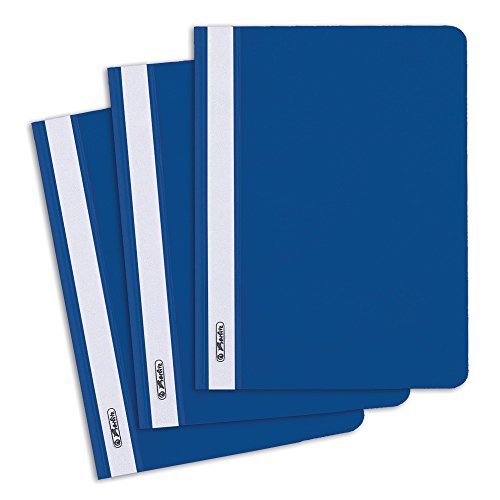 Herlitz Schnellhefter A5, Kunststoff, blau, 10 Stück von Herlitz