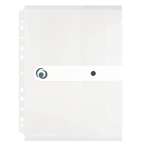 Herlitz 11292935 einheftbare Akte aus Polypropylen-Kunststoff (PP), transparent, A4-Format von Herlitz