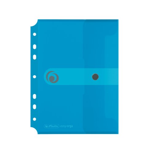 Herlitz 11293826 Dokumententasche A5 zum Abheften, Polypropylen-Folie, 6-er Packung, mit Druckknopfverschluss, transparent blau Herlitz 11293826 Dokumententasche A5 zum Abheften, Polypropylen-Folie, 6-er Packung, mit Druckknopfverschluss, transparent blau von Herlitz