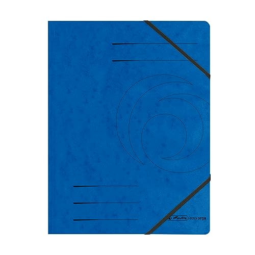 Herlitz 11387180 Eckspanner A4 aus Quality-Karton, blau von Herlitz