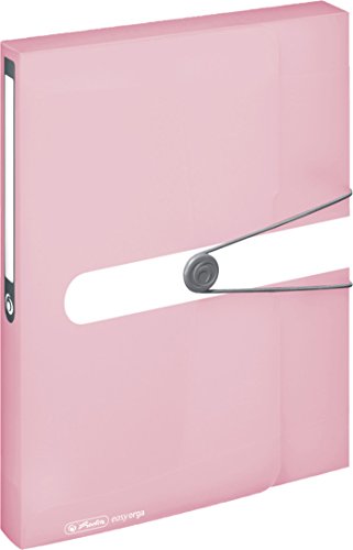 Herlitz 11408986 Sammelbox, A4, PP-Folie rose, transparent von Herlitz