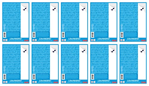 Herlitz 382408 Löschblattblock A4, 10 Blatt, 10 Blöcke von Herlitz