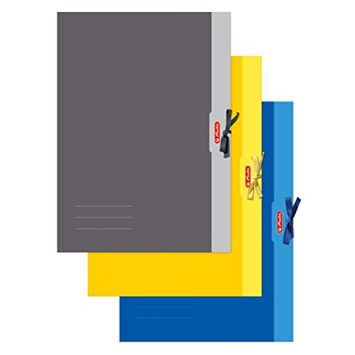 Herlitz 448209 Sammelmappe A2 Chromoduplex, 500 g/qm, 1ne Mappe erhältlich in den Farben: gelb, grau, blau von Herlitz