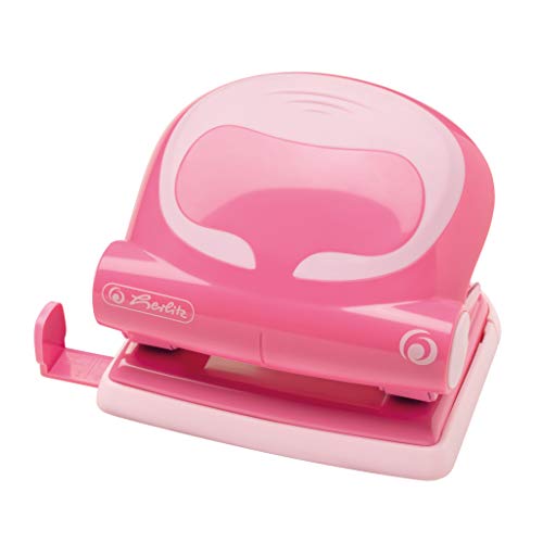 Herlitz 50025398 Bürolocher 2,0mm, Ergonomie, indonesia pink, 1 Stück von Herlitz