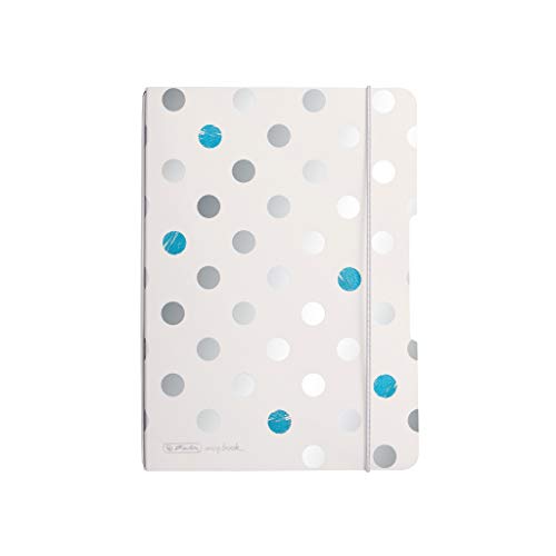 Herlitz 50027439 Notizheft flex mit Wechselcover, A5, 40 Blatt punktiert, Motiv: Frozen Glam, 1 Stück von Herlitz