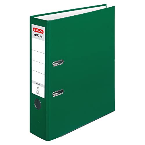 Herlitz 5480504 Ordner maX.file protect A4, Grün, 8 cm von Herlitz