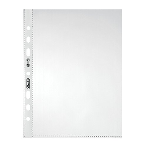 Herlitz 5825252 Prospekthülle A5 Standard glasklar, PP, 0,05 mm, transparent, dokumentenecht (50 Stück) von Herlitz