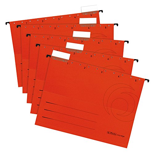 Herlitz 5874698 Hängemappe rot 5er Packung von Herlitz