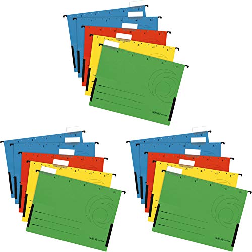 Herlitz 5874755 Hängetasche farbig sortiert 5er Packung (Farbig sortiert, 3x 5er Pack (Tasche)) von Herlitz