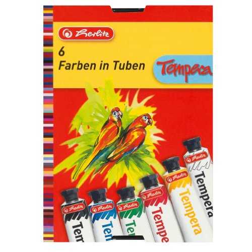 Herlitz 8643041 Temperafarben 6 Tuben je 16ml von Herlitz