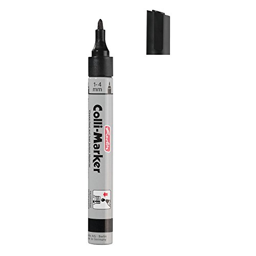 Herlitz 8860603 Colli Marker 1-4 mm schwarz 10 Stück wasserfest, permanent von Herlitz