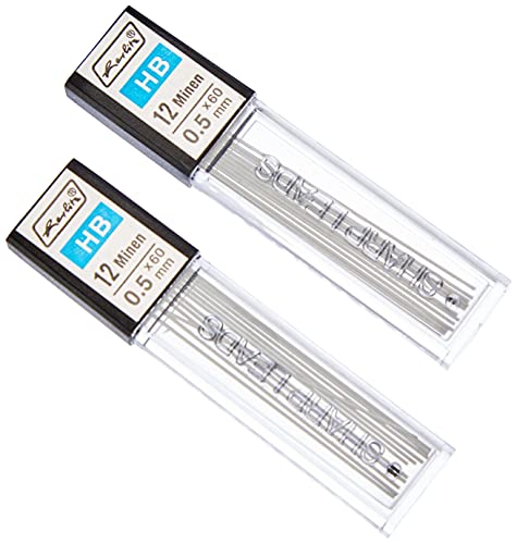 Herlitz Druckbleistiftmine HB, 0.5 mm, 2x 12 Stück Auf Blisterkarte Herlitz Druckbleistiftmine HB, 0.5 mm, 2x 12 Stück Auf Blisterkarte von Herlitz