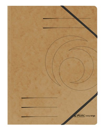 Herlitz Eckspannmappen easy orga / braun / 5 Stück von Herlitz