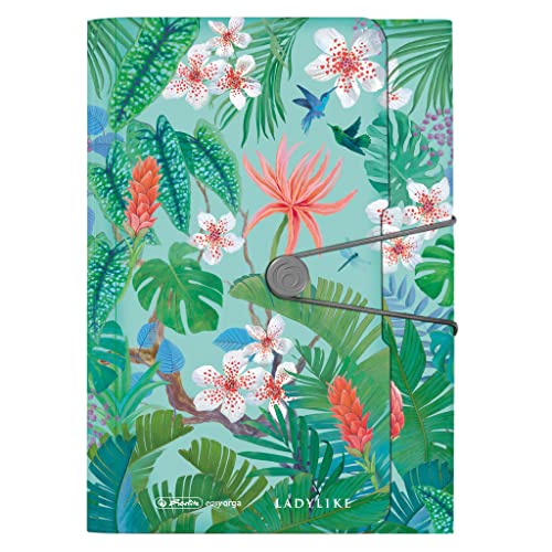 herlitz Fächermappe aus PP, Motiv: Ladylike Jungle, 1 Stück von Herlitz