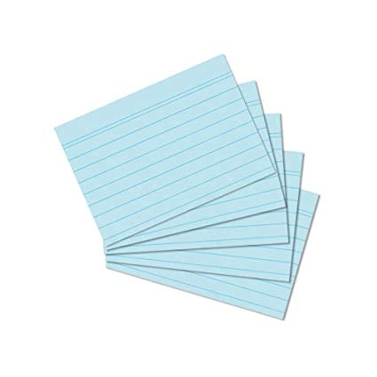 Herlitz Karteikarte eingeschweißt mit Aufreißfaden (Blau, 4er Pack, liniert) DIN A6 von Herlitz