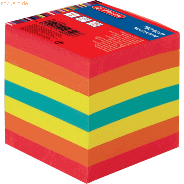 Herlitz Notizzettelblock 9x9x9cm 700 Blatt bunt von Herlitz