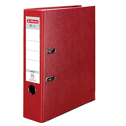 Herlitz Q.File Ordner, Rot, A4 von Herlitz