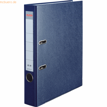 Herlitz Ordner Kunststoff A4 maX.file protect 50mm blau von Herlitz