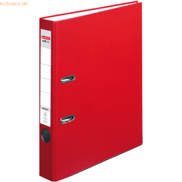 Herlitz Ordner Kunststoff A4 maX.file protect 50mm rot von Herlitz