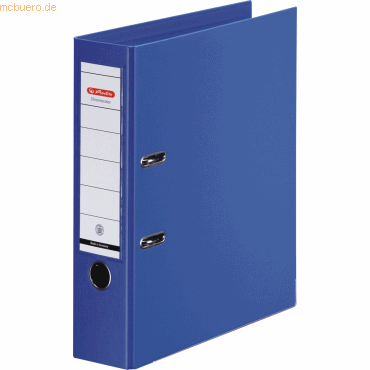 Herlitz Ordner Kunststoff A4 maX.file protect plus 80mm blau von Herlitz