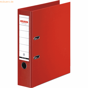 Herlitz Ordner Kunststoff A4 maX.file protect plus 80mm rot von Herlitz