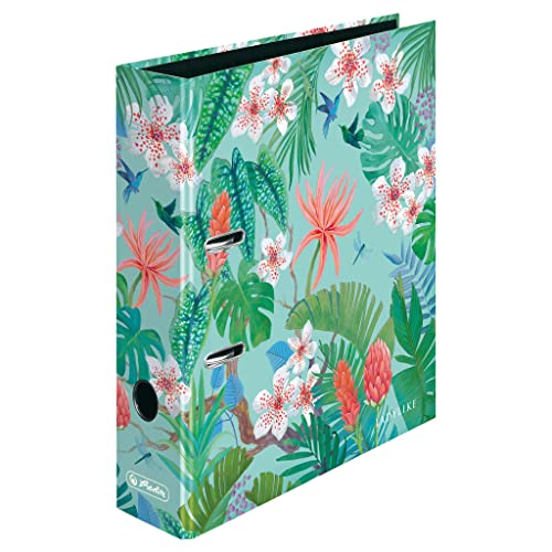 herlitz Ordner A4, 8cm, Motiv: Ladylike Jungle, 1 Stück von Herlitz