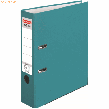 Herlitz Ordner maX.file protect A4 8cm Caribbean Turquoise von Herlitz