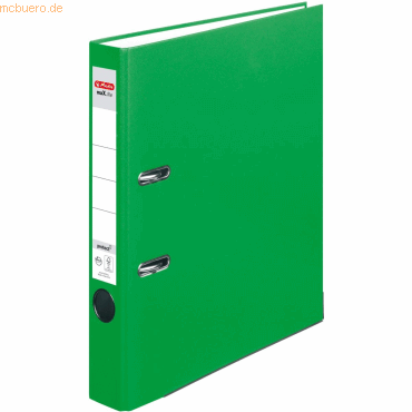 Herlitz Ordner protect Kunststoff (PP) A4 5cm hellgrün maX.file von Herlitz