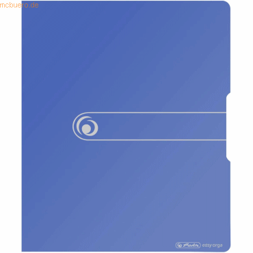 Herlitz Ringbuch A4 2 Ringe PP 25mm blau opak to go von Herlitz