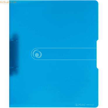 Herlitz Ringbuch A4 2 Ringe PP 25mm blau transparent to go von Herlitz