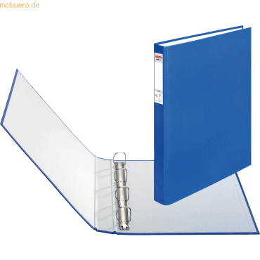 Herlitz Ringbuch A4 PP 4 Ringe blau von Herlitz