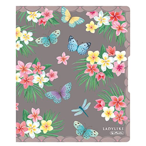 Herlitz Ringbuch A4 aus PP, Motiv: Ladylike Butterflies, 1 Stück von Herlitz