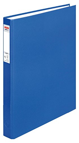 Herlitz Ringbuch maX.file pRotect A4, 1 Stück, 2-Ring-Kombi-Mechanik, 25 mm Füllhöhe, blau von Herlitz