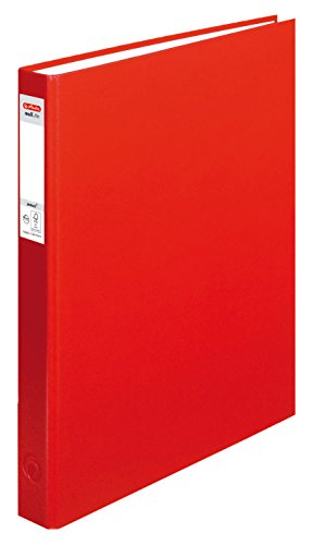 Herlitz Ringbuch maX.file pRotect A4, 1 Stück, 2-Ring-Kombi-Mechanik, 25 mm Füllhöhe, rot von Herlitz