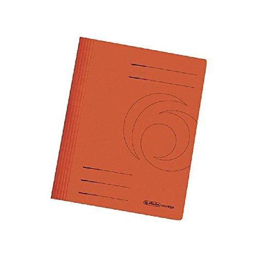 Herlitz Schnellhefter, Easy Orga 10 Karton 240 g recyceltem orange von Herlitz