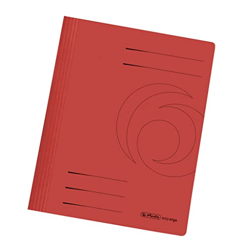 Herlitz Schnellhefter A4 Karton gefaltet (25 x Rot) von Herlitz