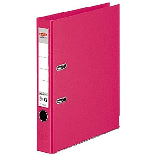 Herlitz Spiralblock, 3 Aktenordner max. file protect plus Polypropylen INT/EXT-Rücken 50 mm fuchsia von Herlitz