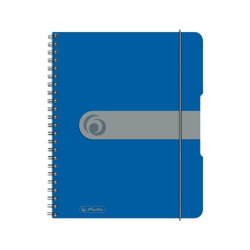 Herlitz To Go Notizblock, A5, Spiralbindung, 80 Blatt, blau von Herlitz