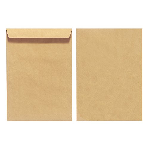 Herlitz Versandtasche B4 100 g Nassklebend, Recyclingpapier, blauer Engel, 5-er Packung, eingeschweißt, braun von Herlitz