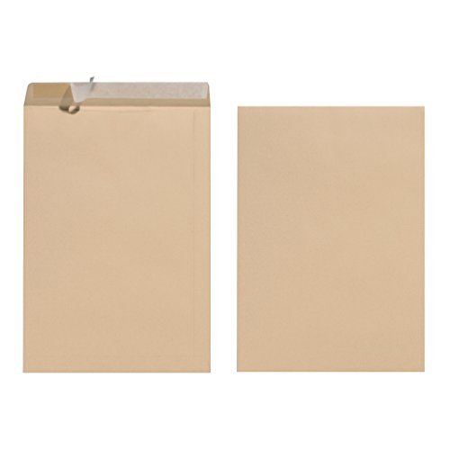 Herlitz Versandtasche B4 mit Haftklebung, 100 g/m², ohne Fenster, eingeschweißt (braun, 150 Stück) von Herlitz