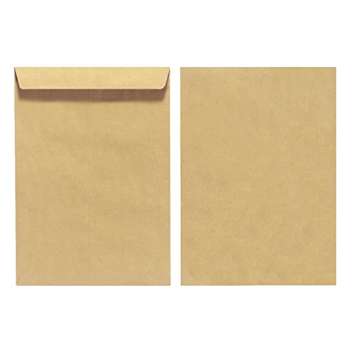 Herlitz Versandtasche B5 90 g Nassklebend, Recyclingpapier, blauer Engel, 10-er Packung, eingeschweißt, braun von Herlitz