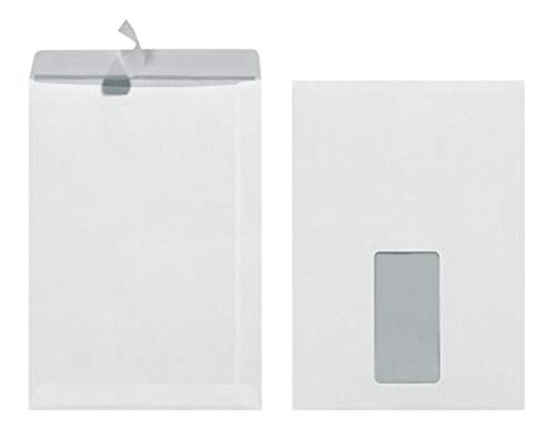 Herlitz Versandtasche C5 90 g Haftklebend mit Fenster, mit Innendruck in Folienpackung, eingeschweißt (2x 25 Stück / C5) von Herlitz