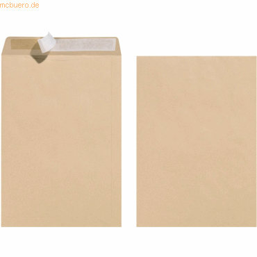 Herlitz Versandtaschen C4 Haftklebung VE=25 Stück braun 90g/qm von Herlitz