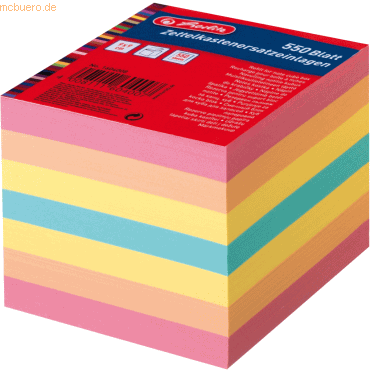 Herlitz Zettelkasteneinlage 9x9cm 700 Blatt bunt von Herlitz