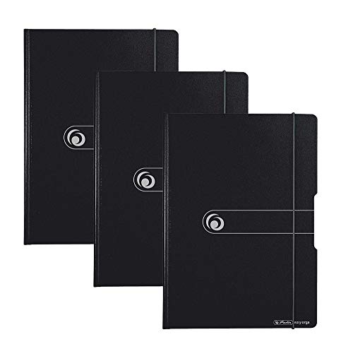 Herlitz easy orga to go Klemmbrettmappe A4 (3 Stück, schwarz) von Herlitz