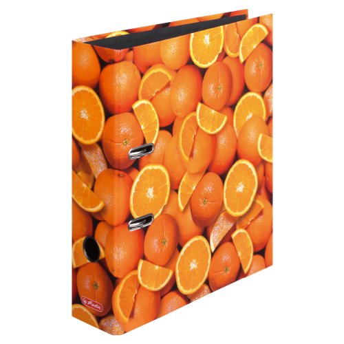 Ordner maX.file A4 8cm Orangen von Herlitz