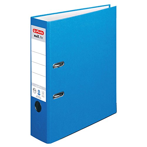 Ordner maX.file Nature Plus A4, 8 cm blau von Herlitz